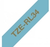 Picture of Brother TZE-RL34 printer ribbon Gold