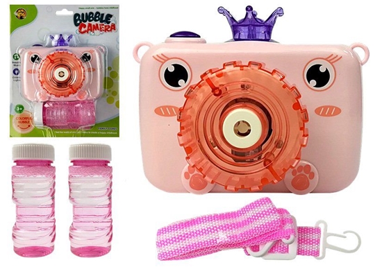 Изображение Burbulus pučiantis fotoaparatas "Princesė",rožinis