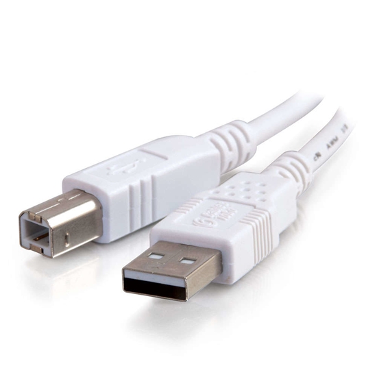 Picture of C2G 3m USB 2.0 A/B Cable USB cable USB A USB B White