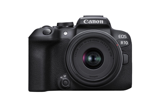 Picture of Canon EOS R10 + RF-S 18-45mm F4.5-6.3 IS STM MILC 24.2 MP CMOS 6000 x 4000 pixels Black