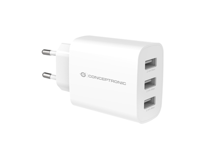 Attēls no Conceptronic ALTHEA13W 3-Port 30W USB-Charger