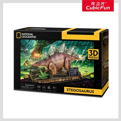 Picture of CUBIC FUN National Geographic 3D dėlionė „Stegozauras“