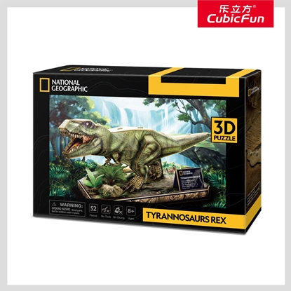 Picture of CUBIC FUN National Geographic 3D dėlionė „Tiranozauras REX“