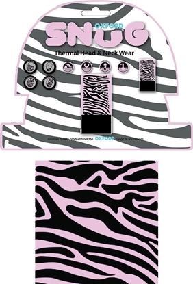 Attēls no Daugiafunkcinė kaklaskarė Oxford Snug - Pink Zebra