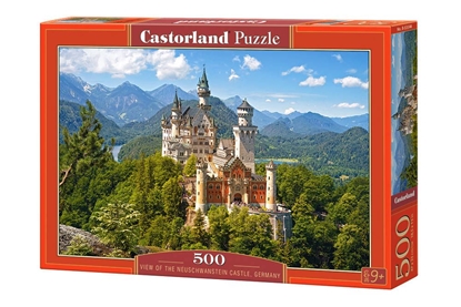 Attēls no Dėlionė Castorland View of the Neuschwanstein Castle, 500 dalių