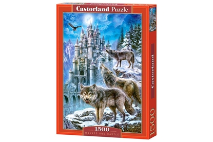 Attēls no Dėlionė Castorland Wolves and Castle, 1500 dalių