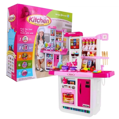 Picture of Didelė interaktyvi virtuvė su priedais, rožinė