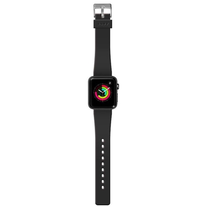 Attēls no Dirželis LAUT Active Apple išmaniajam laikrodžiui 38mm, silikoninis, juodas