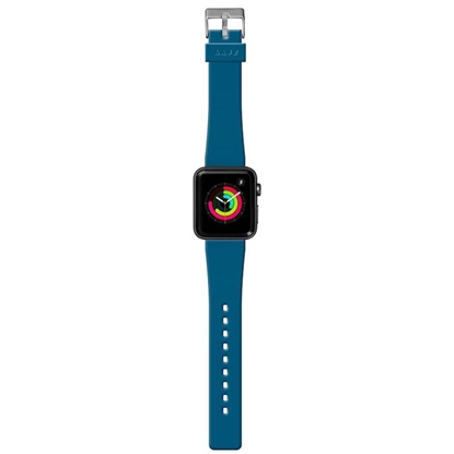 Attēls no Dirželis LAUT Active Apple išmaniajam laikrodžiui 38mm, silikoninis, tamsiai mėlynas
