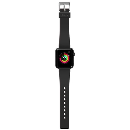 Attēls no Dirželis LAUT Active Apple išmaniajam laikrodžiui 42mm, silikoninis, juodas