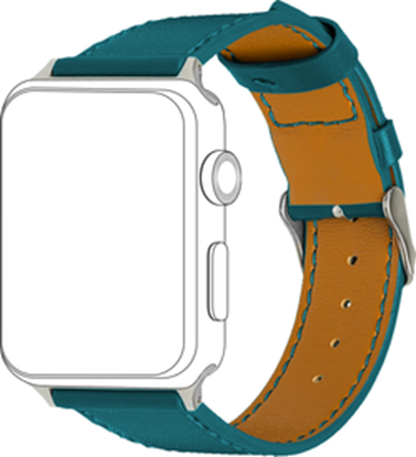 Attēls no Dirželis TOPP Apple išmaniajam laikrodžiui, 38/40mm, odinis, mėlynas