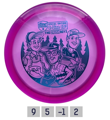Picture of Diskgolfo diskas Distance Driver C-LINE CD1 CRUSHBOYS Purple