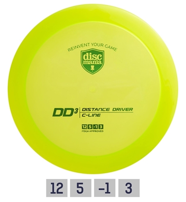 Изображение Diskgolfo diskas Distance Driver C-LINE DD3 Green