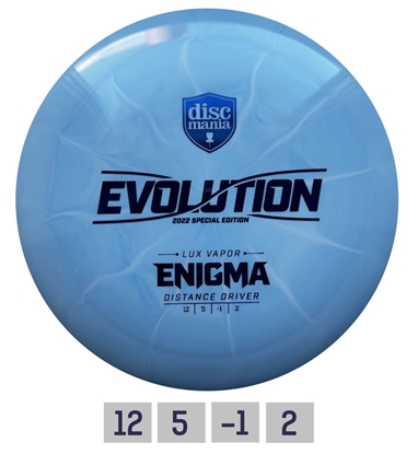 Picture of Diskgolfo diskas Distance Driver Lux Vapor ENIGMA Evolution Blue