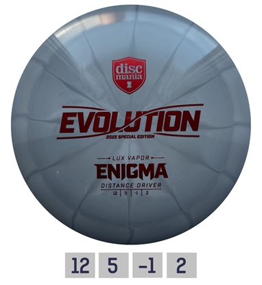 Picture of Diskgolfo diskas Distance Driver Lux Vapor ENIGMA Evolution Grey