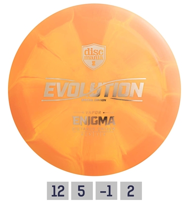 Picture of Diskgolfo diskas Distance Driver Lux Vapor ENIGMA Evolution Orange