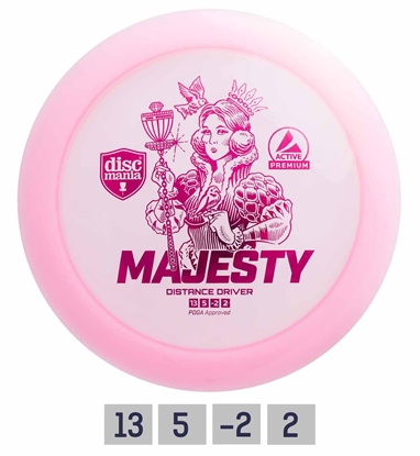 Picture of Diskgolfo diskas Distance Driver MAJESTY Active Premium Pink