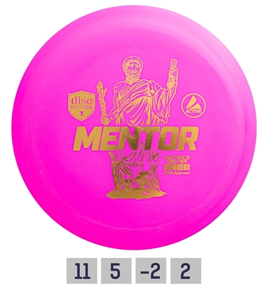 Picture of Diskgolfo diskas Distance Driver MENTOR Active Pink