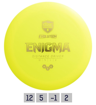 Picture of Diskgolfo diskas Distance Driver NEO ENIGMA Evolution Yellow