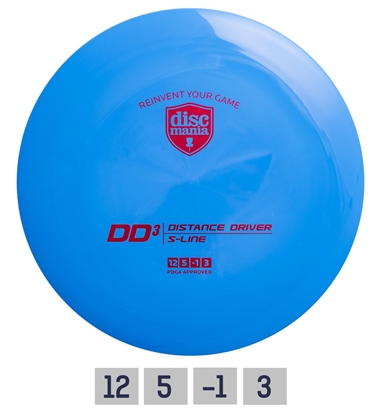 Изображение Diskgolfo diskas Distance Driver S-LINE DD3 blue