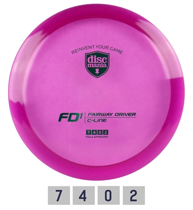 Attēls no Diskgolfo diskas Fairway Driver C-LINE FD1 Purple