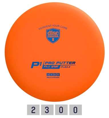 Picture of Diskgolfo diskas Putter D-LINE P1 FLEX 2 Orange