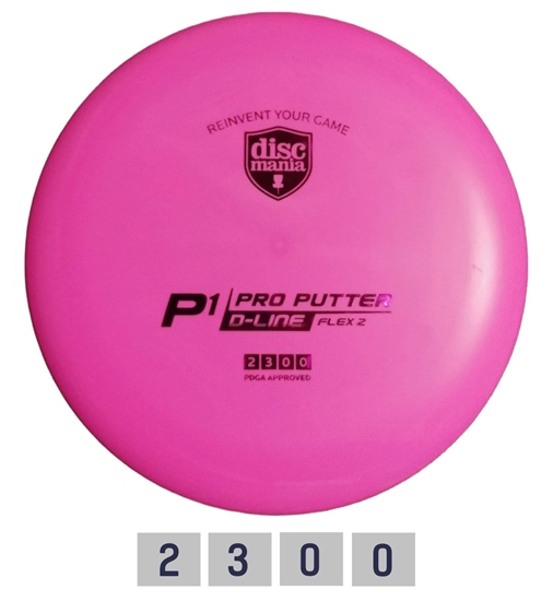 Picture of Diskgolfo diskas Putter D-LINE P1 FLEX 2 Pink