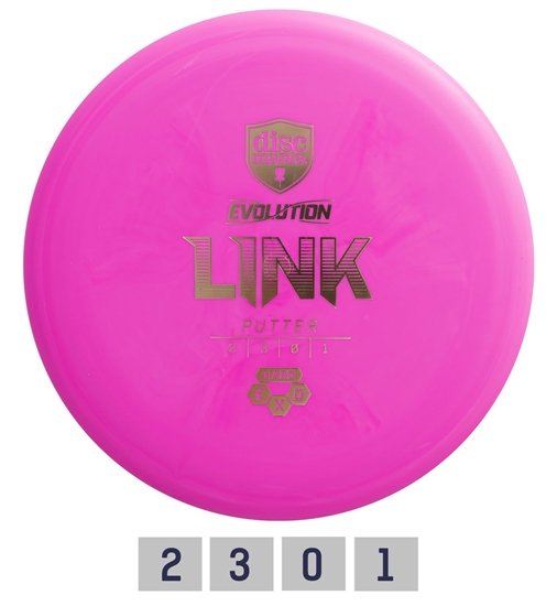 Изображение Diskgolfo diskas Putter HARD EXO LINK Evolution Pink