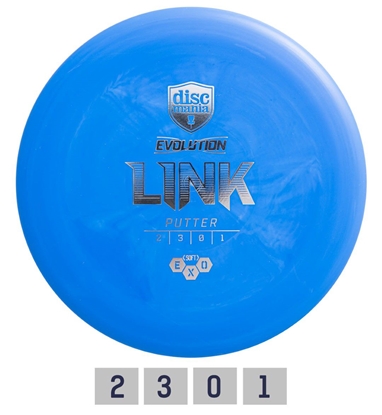 Изображение Diskgolfo diskas Putter SOFT EXO LINK Evolution Blue