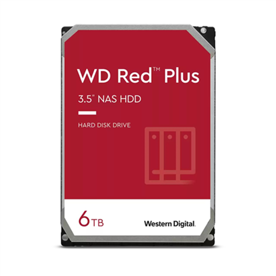 Picture of Dysk serwerowy WD Red Plus 6TB 3.5'' SATA III (6 Gb/s)  (WD60EFPX)