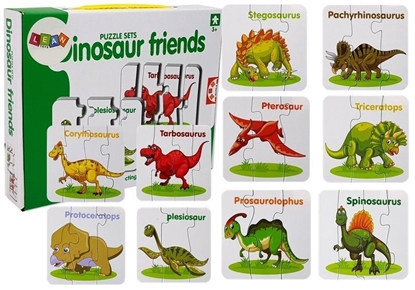 Изображение Edukacinis 10 dėlionių rinkinys „Dinozaurai“