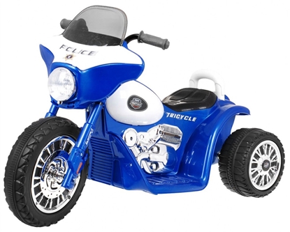 Изображение Elektrinis motociklas Chopper, mėlynas