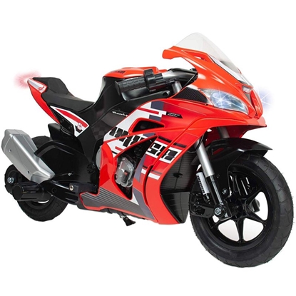 Picture of Elektrinis motociklas su pripučiamais ratais Racer Injusa, raudonas