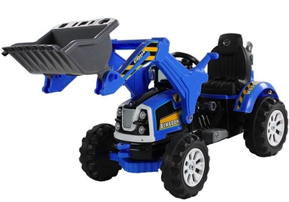 Picture of Elektrinis traktorius - ekskavatorius, mėlynas