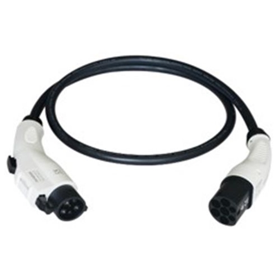 Изображение Elektromobilio įkrovimo kabelis Duosida, Type 1 (Female) - Type 2 (Male), 32A, 7.2kW, 1-fazė, 5m
