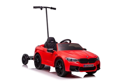 Изображение Elektromobilis BMW M5 su papildoma platforma,  lakuotas raudonas