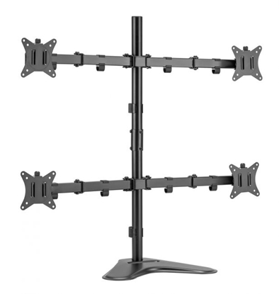 Attēls no Equip 17"-32" Articulating Quad Monitor Tabletop Stand