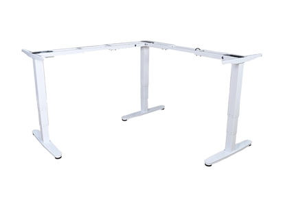 Attēls no Equip ERGO L Shaped Electric Sit-Stand Desk Frame, Triple Motor, White