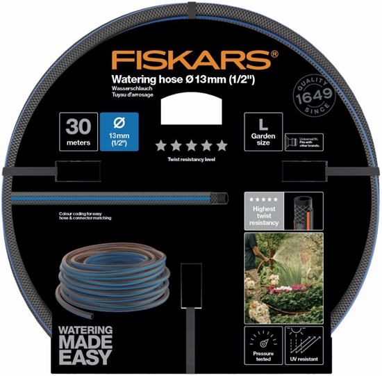 Изображение Fiskars wąż ogrodowy Q5, 13mm 1/2” 30m (1027108)
