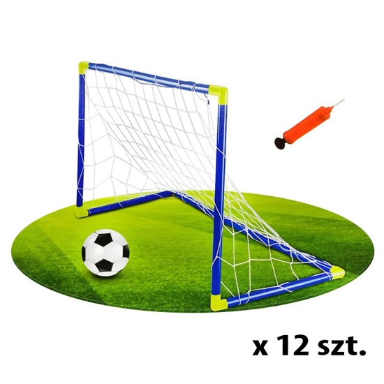 Изображение Futbolo vartai su kamuoliu ir pompa, 12 vnt.