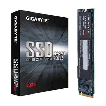 Attēls no Gigabyte GP-GSM2NE8256GNTD internal solid state drive M.2 256 GB PCI Express 3.0 V-NAND NVMe