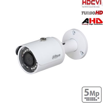 Attēls no HD-CVI cilindrinė kamera STARLIGHT 5MP su IR pašvietimu iki 30m.,1/2.7" 2.8mm 98°, IP67