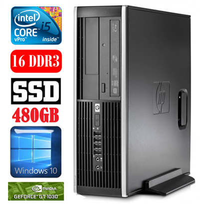 Изображение HP 8100 Elite SFF i5-650 16GB 480SSD GT1030 2GB DVD WIN10