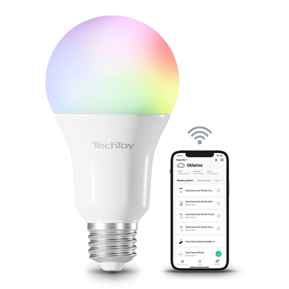 Attēls no Išmanioji elektros lemputė TESLA TechToy Smart RGB, 11W, E27