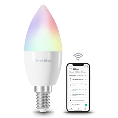 Attēls no Išmanioji elektros lemputė TESLA TechToy Smart RGB, 4.5W, E14