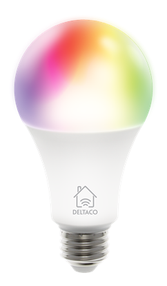 Attēls no Išmanių lempučių rinkinys DELTACO SMART HOME 3vnt., RGB LED, E27, WiFi, 9W,  810lm / SH-LE27RGB-3P