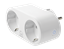 Изображение Išmanusis kištukinis lizdas DELTACO SMART HOME „WiFi“ 2,4 GHz, 2xCEE 7/3, 13A, laikmatis / SH-P02E