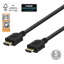 Attēls no Kabelis DELTACO Premium High Speed HDMI, 4K UHD,1.0m, juodas / HDMI-1010-K / 00100003