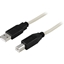 Изображение Kabelis DELTACO USB 2.0 "A-B", 2.0m, baltas-juodas / USB-218