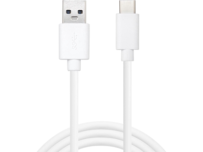 Attēls no Kabelis Sandberg 136-14 USB-A to USB-C, 2m, baltas